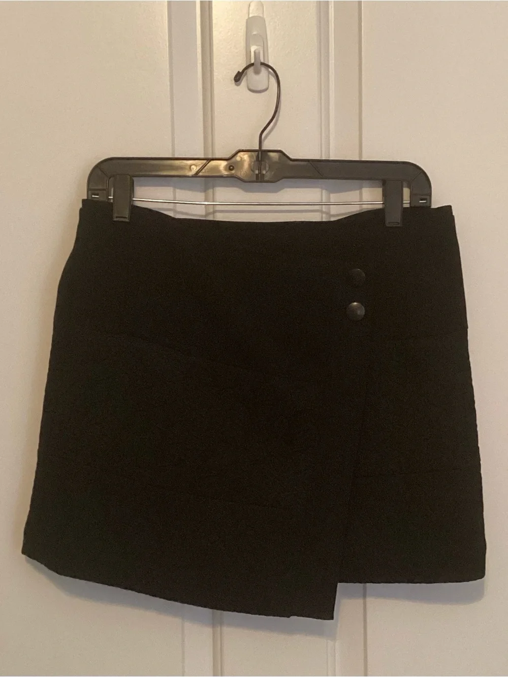 CAbi 926 Swathe Black Wrap Mini Skirt